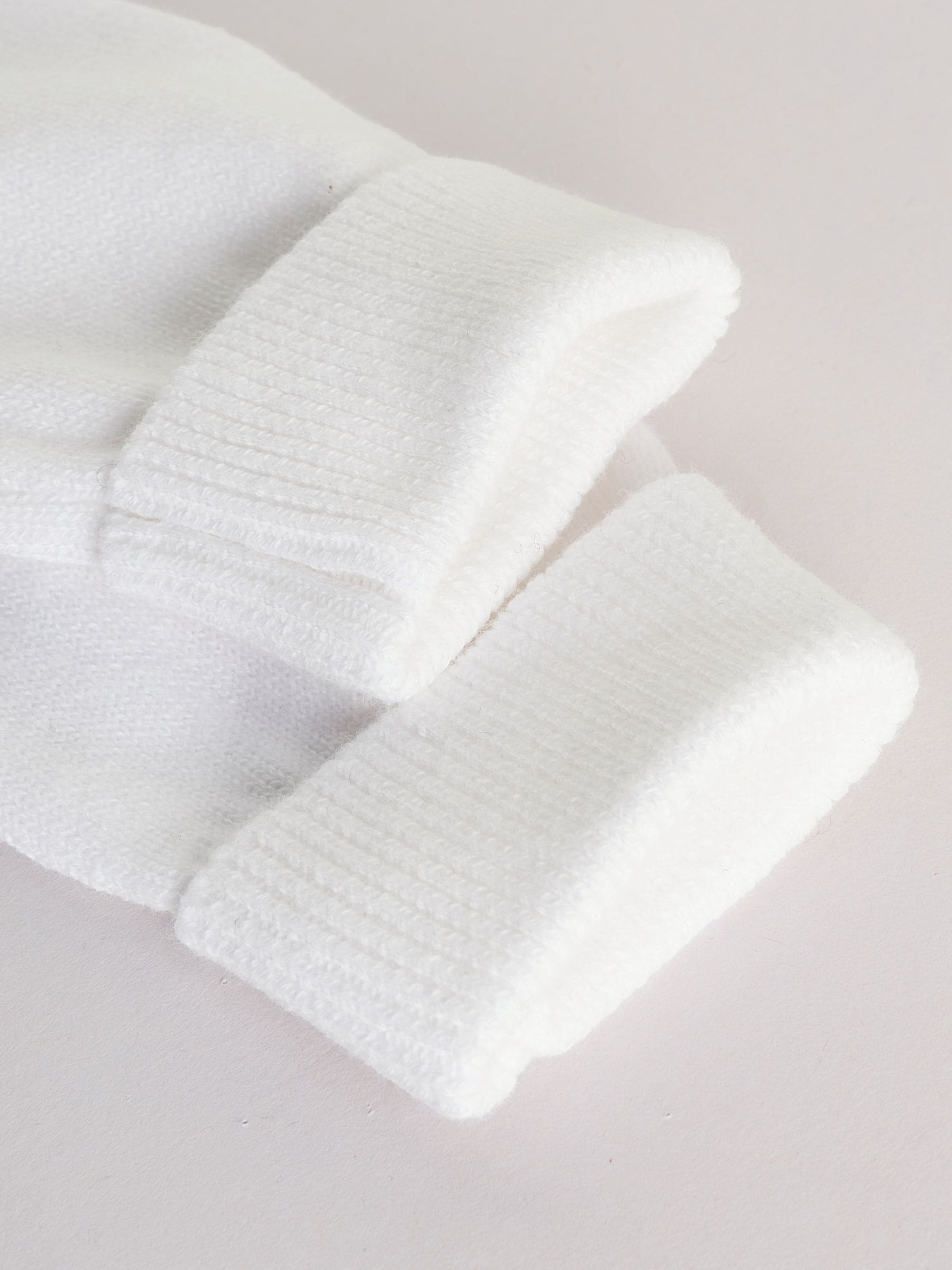 Wit - Gebreide babytrui en Leggingsset (0-12mnd)