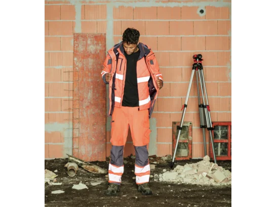 Pantalon de travail haute-visibilité EN 20471 2 Neon Würth MODYF orange anthracite