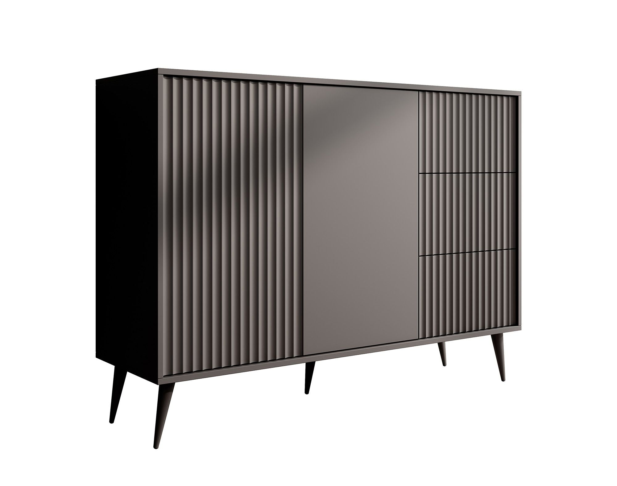 Winq - Dressoir - Antraciet - 135x40x98 cm