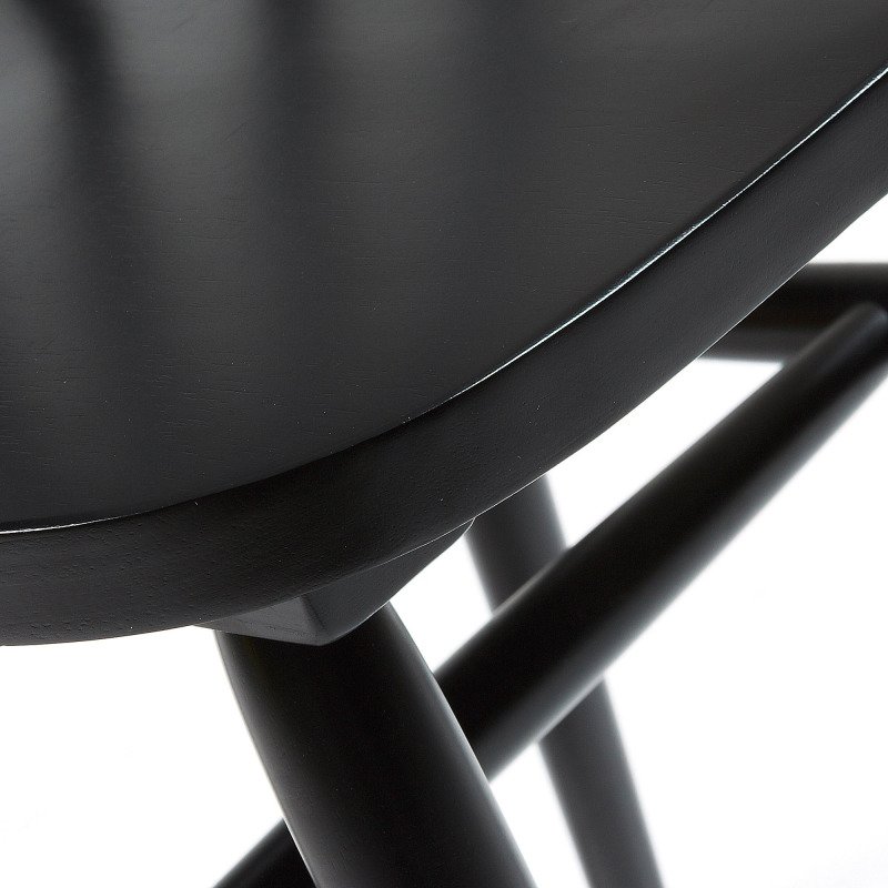 Chaise Tressia, laqué noir