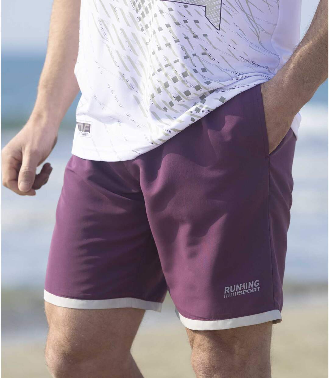 Lot de 2 Shorts Microfibre Running Line