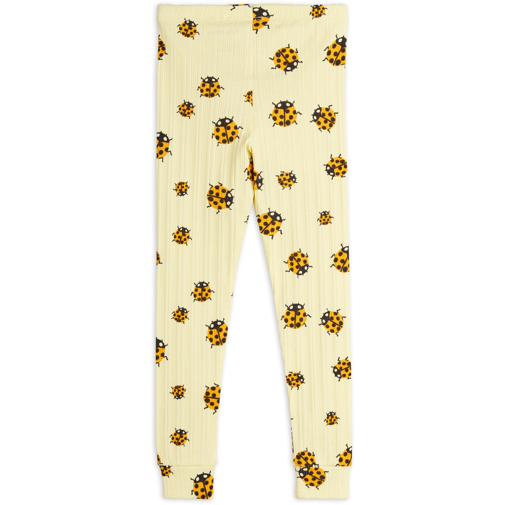 Køb Mini Rodini Yellow Ladybugs AOP Leggings