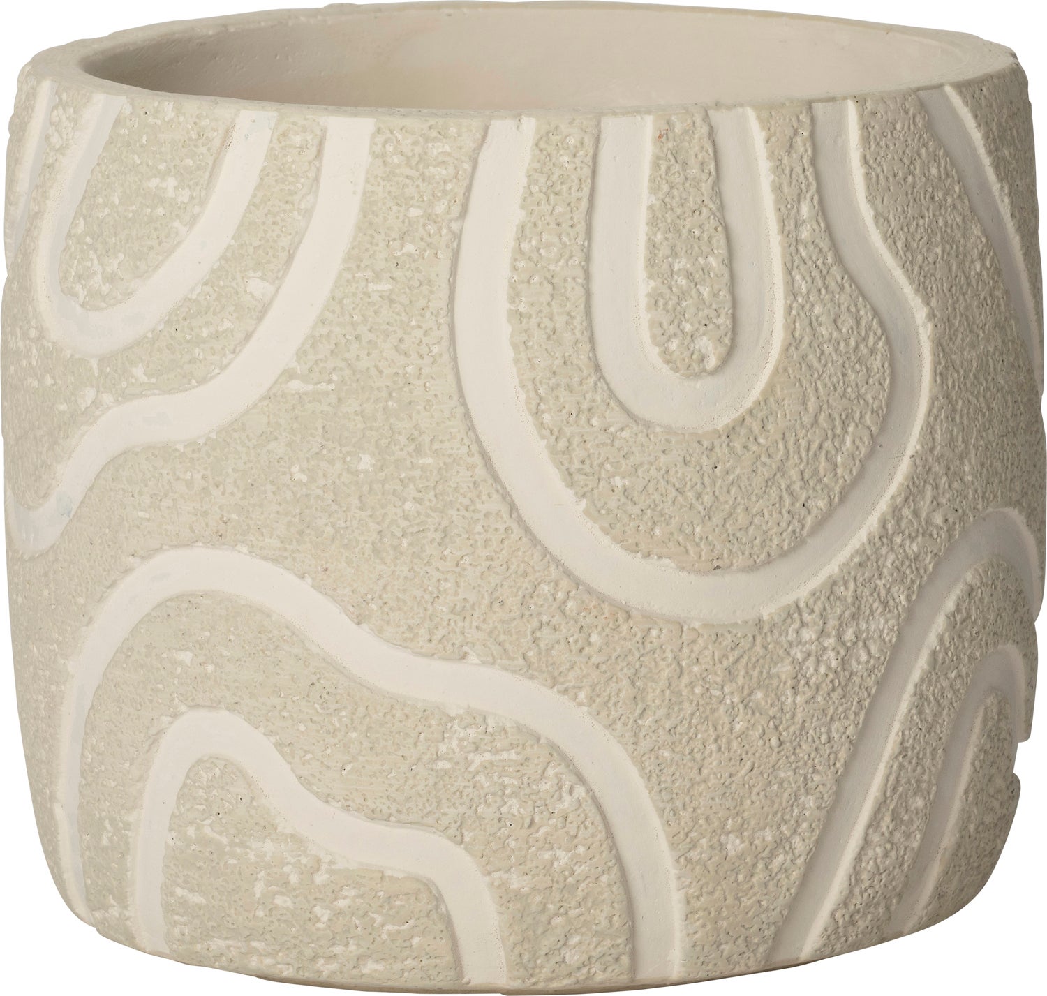 Intratuin bloempot Kyo crème D 14,5 H 13 cm
