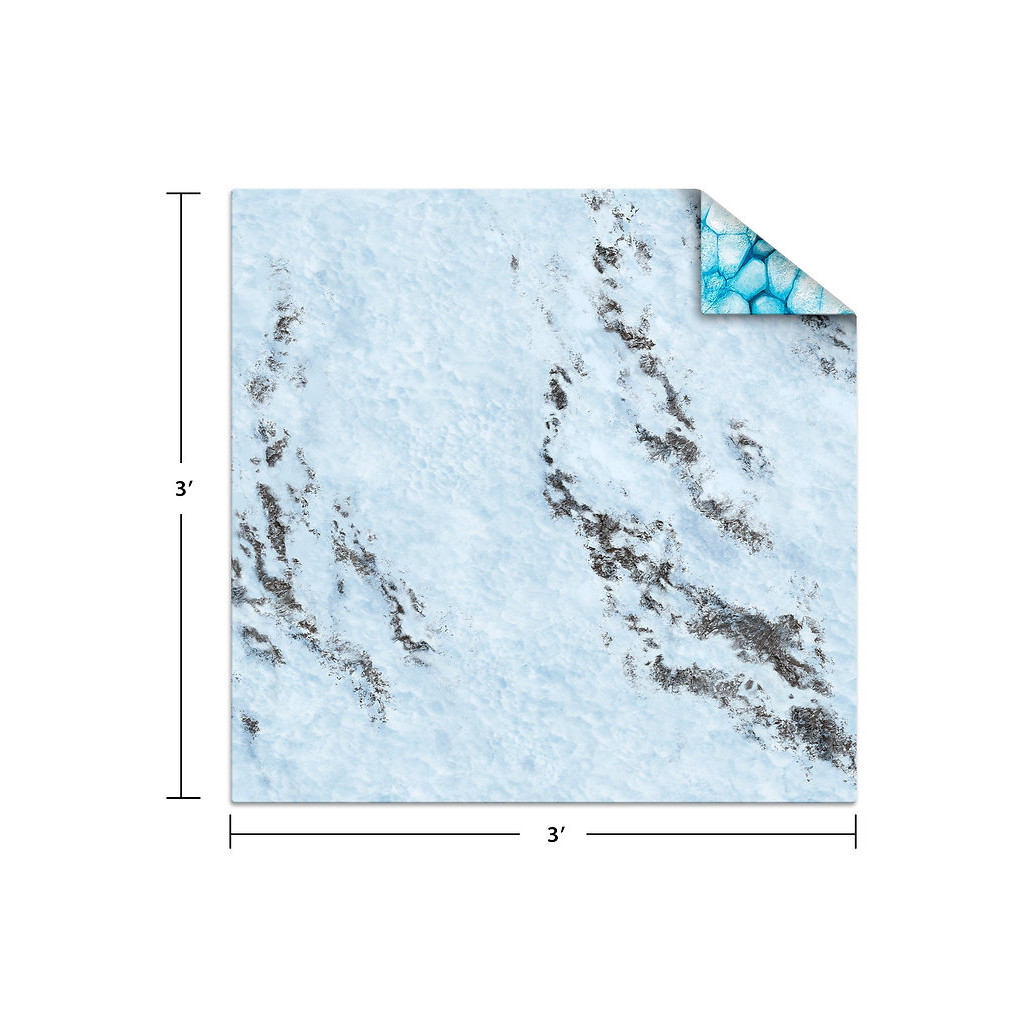 Tapis de jeu 90x90 cm - Ice Floe / Frozen Tundra