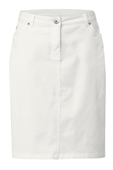 Jeansrock, Straight Fit, 5-Pocket, Gehschlitz