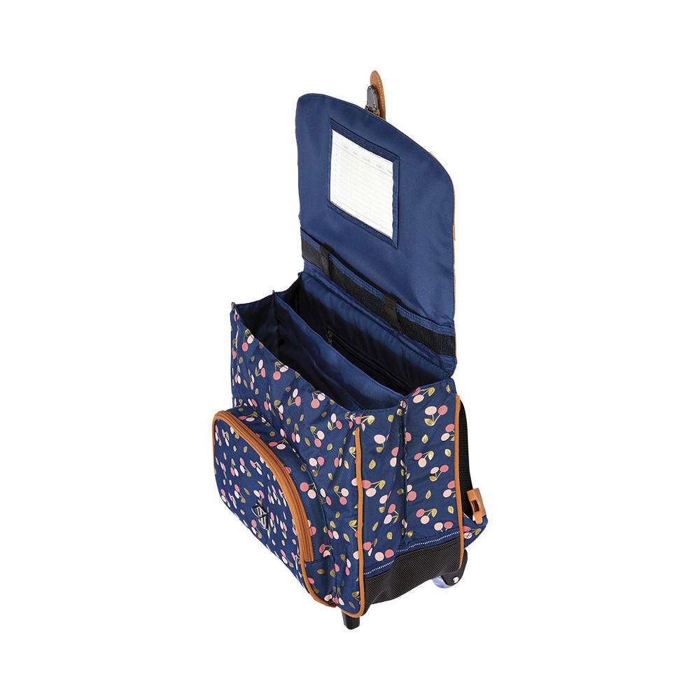 Cartable trolley Alexa bleu