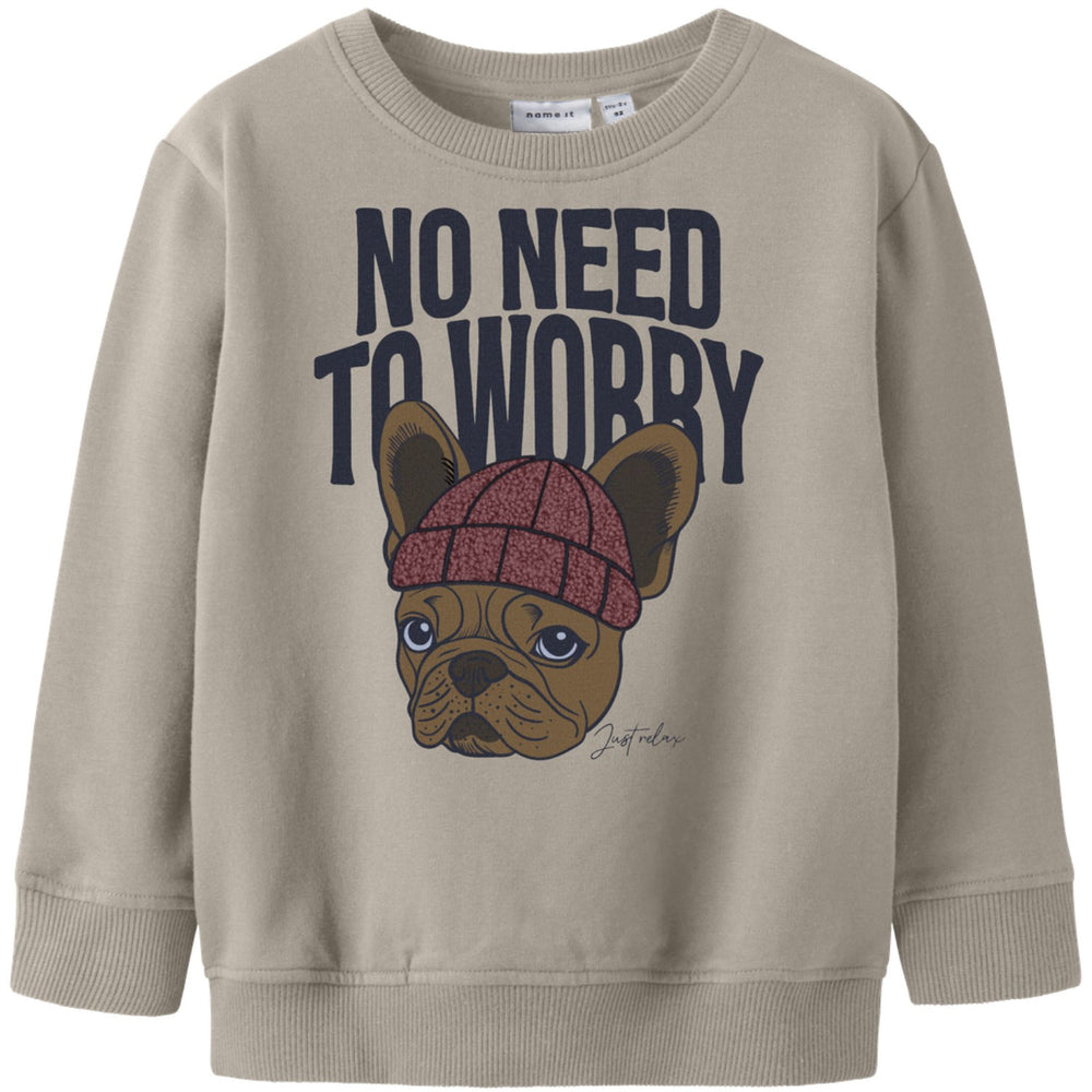 Køb Name It Island Fossil Nmmriguna Ls Nreg Sweat Bru Box