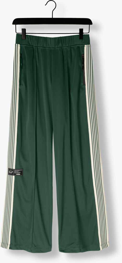 donkergroene haute l'amitié wijde broek baggy track tall pants