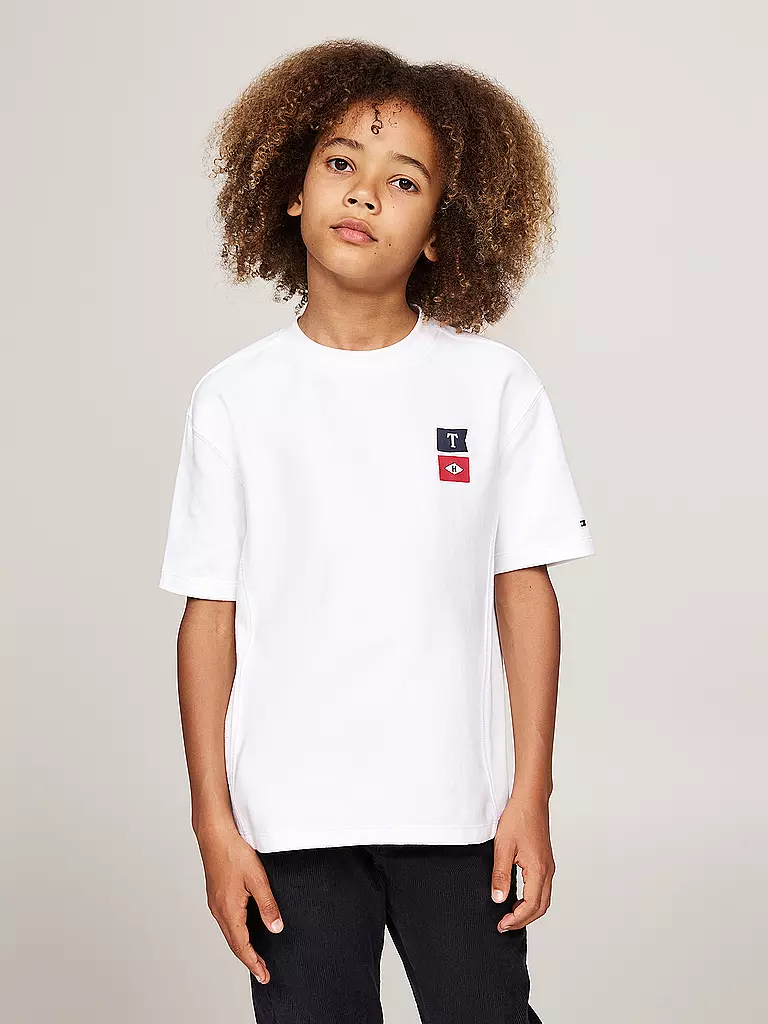 TOMMY HILFIGER Jungen T-Shirt  weiss