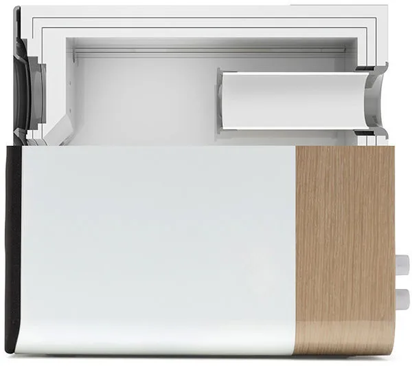 Q Acoustics Concept 300 Blanc & Chêne (la paire) Enceintes bibliothèque