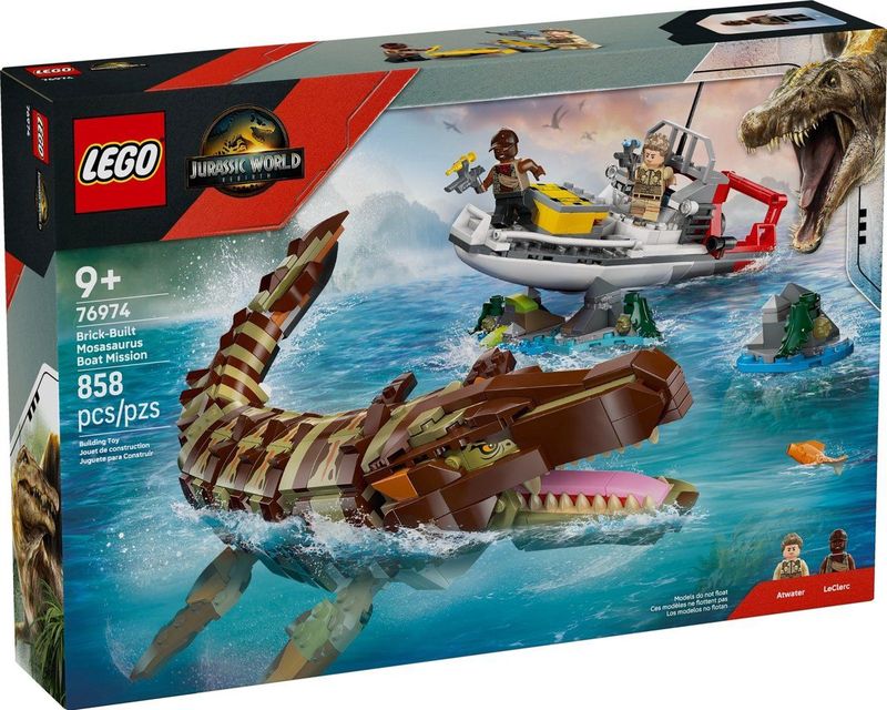 LEGO - Jurassic World - Bouwset - Mosasaurus Bootmissie - 76974