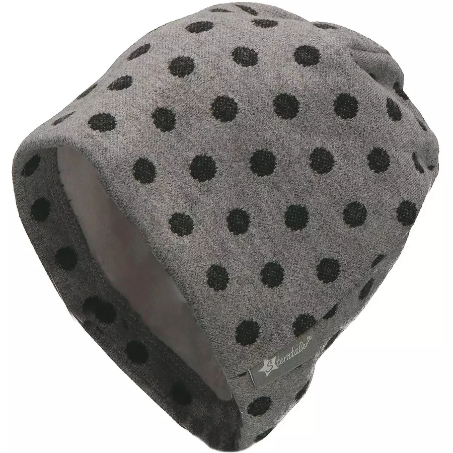 Sterntaler Slouch-Beanie Punkte rauchgrau