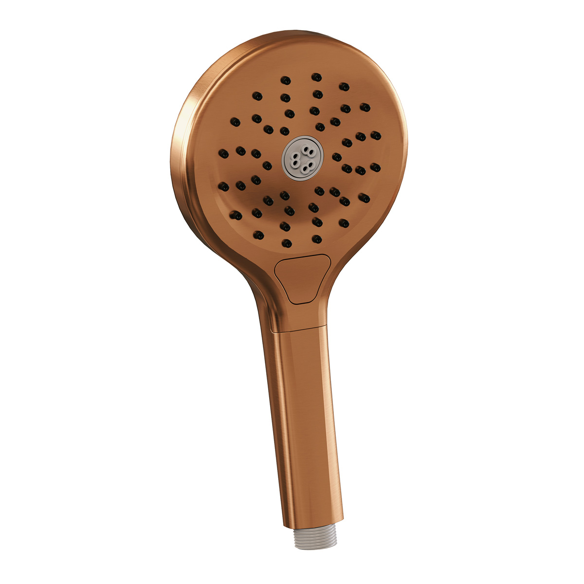 Brauer Stripe inbouw badkraan met drukknoppen, badvulcombinatie en 3 standen handdouche koper geborsteld PVD
