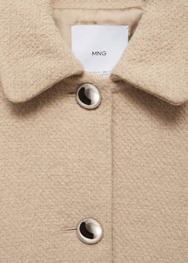 MANGO JACKET. -- MATI Medium brown