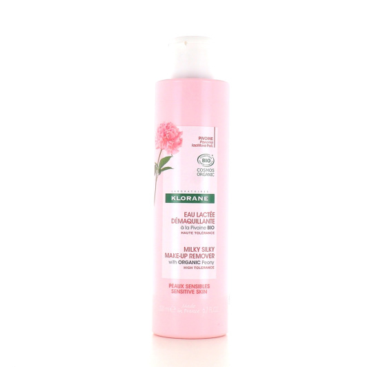 Klorane Pivoine eau lactée démaquillante bio - Peau sensible
