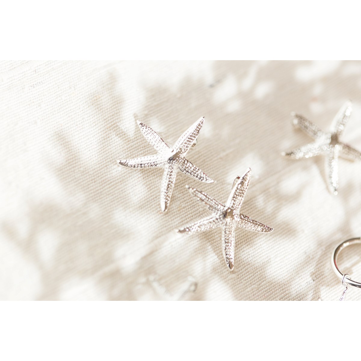 boucles d'oreilles puces étoiles plaqué argent - CLÉIA