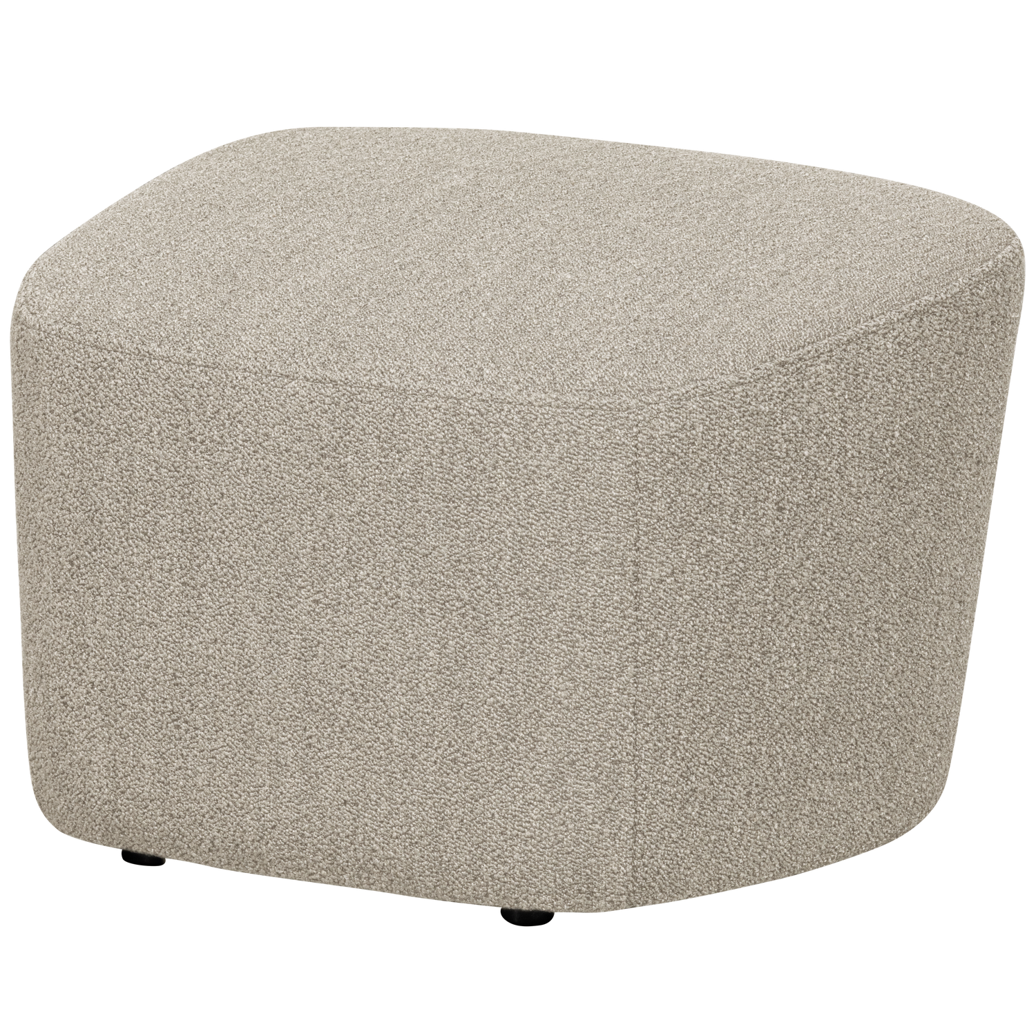 vtwonen Lofty Hocker - Bouclé - Naturel - 41x62x48