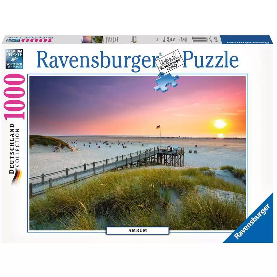 Ravensburger Sonnenuntergang über Amrum bunt
