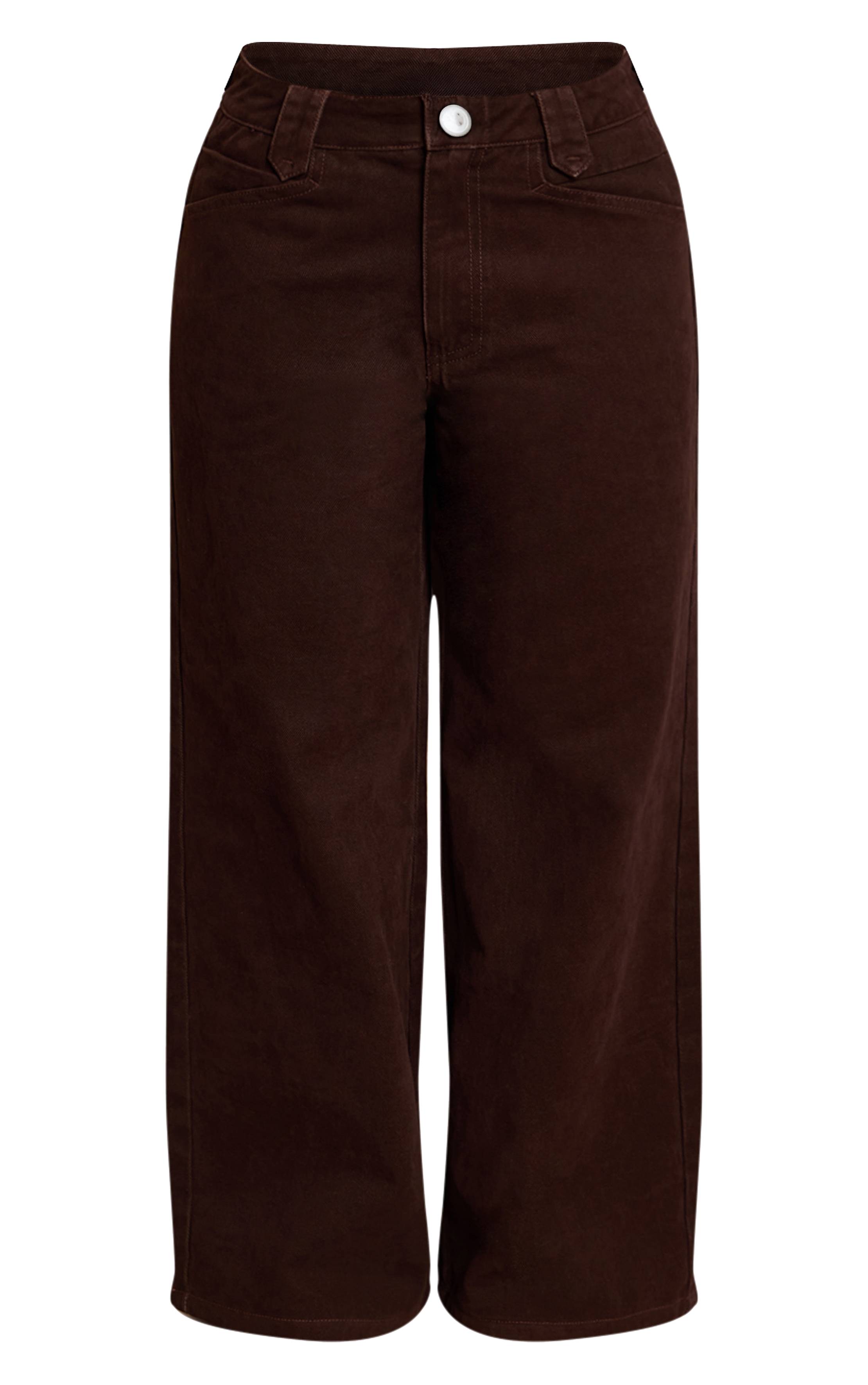Dark Chocolate Jean Petite Large Teinté