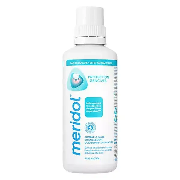 Enxaguante bucal Meridol para proteção das gengivas, 400ml