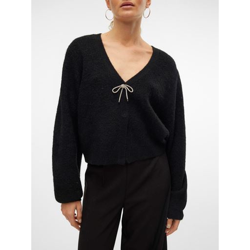 Vero Moda Caia Bow Cardigan, Black, S