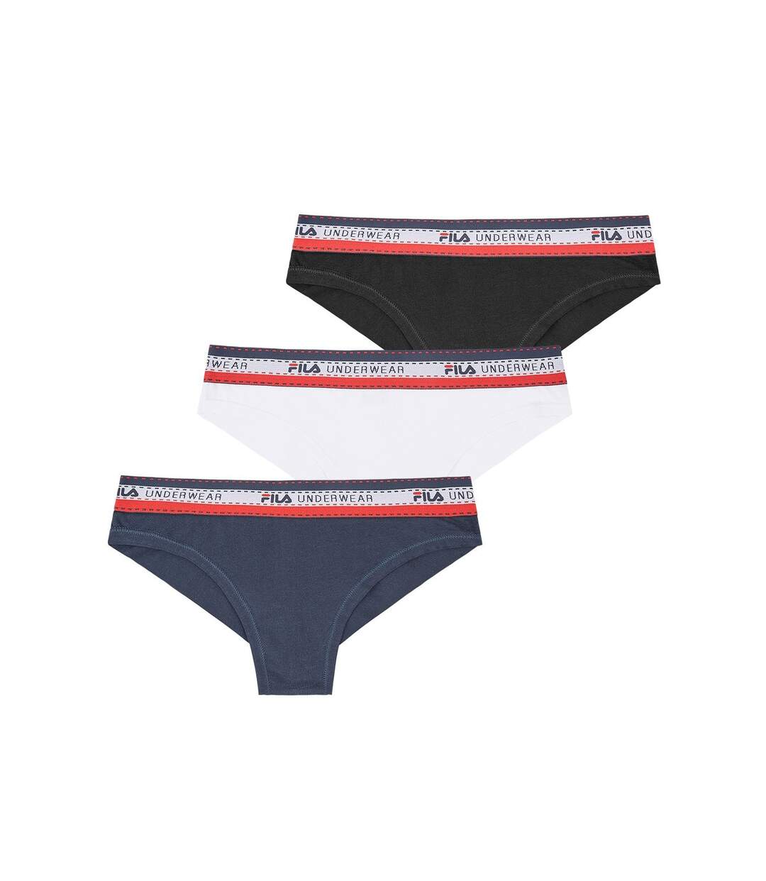 Lot de 3 Brésiliens coton femme Uni