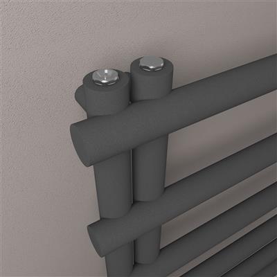 Eastbrook Marlow E-Style handdoekradiator 60x85cm 422W antraciet