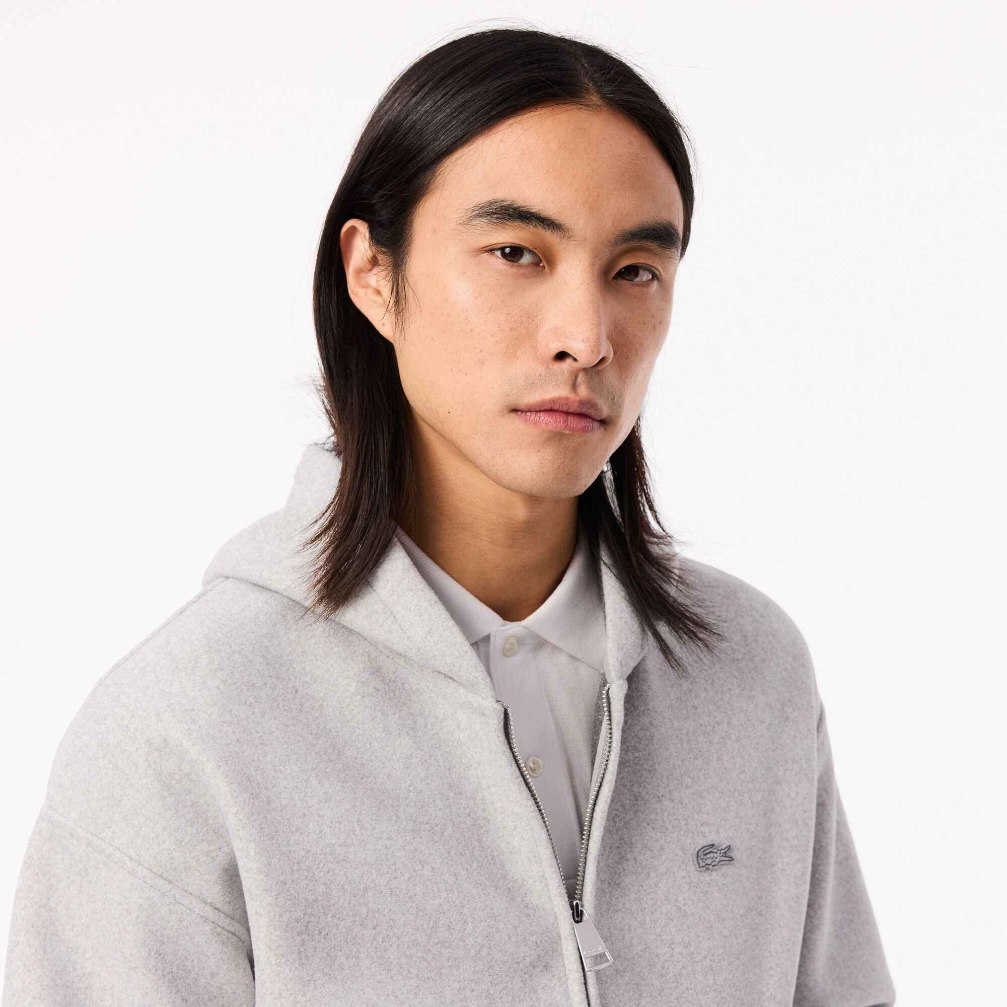 Lacoste Full Zip Loose Fit Hoodie