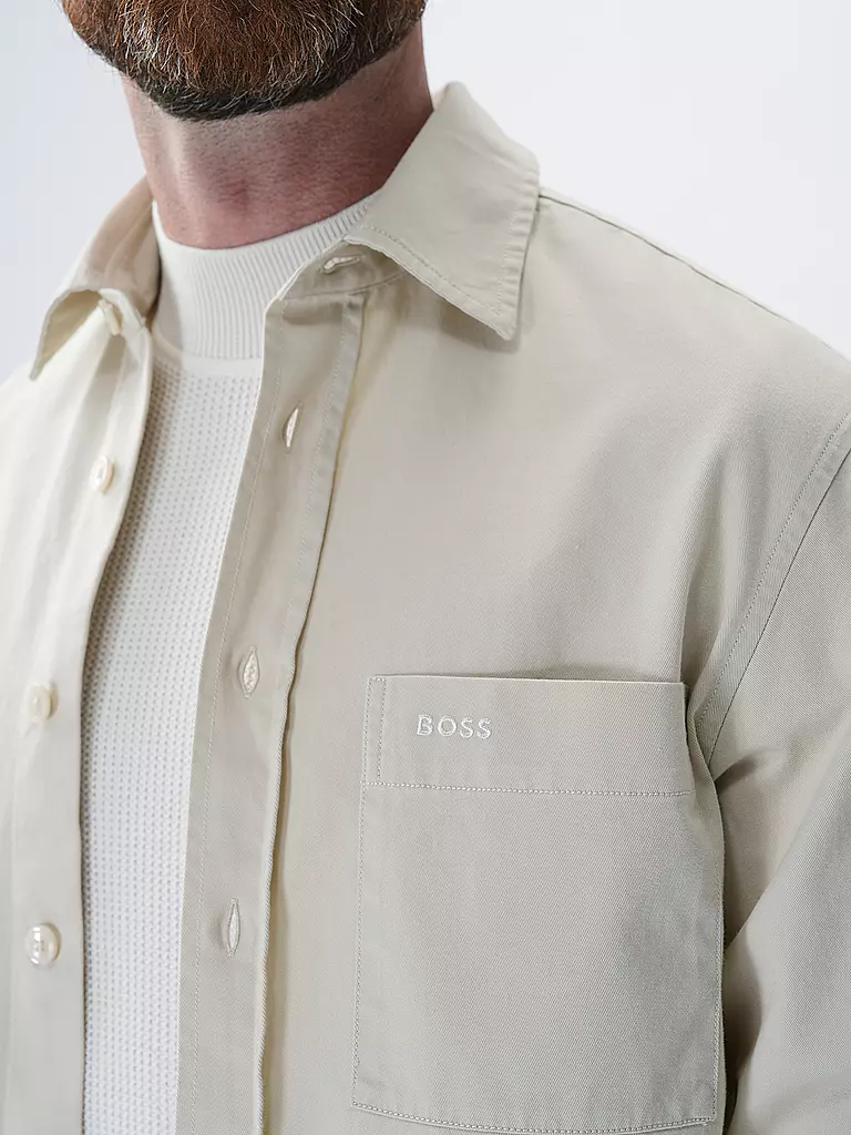 BOSS Jeanshemd creme