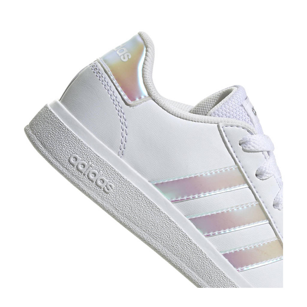adidas Grand Court 2.0 sneakers wit/metallic zilver