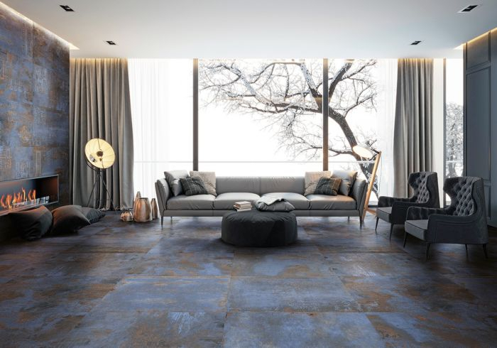 Jabo Flatiron vloertegel blue 60x60 gerectificeerd
