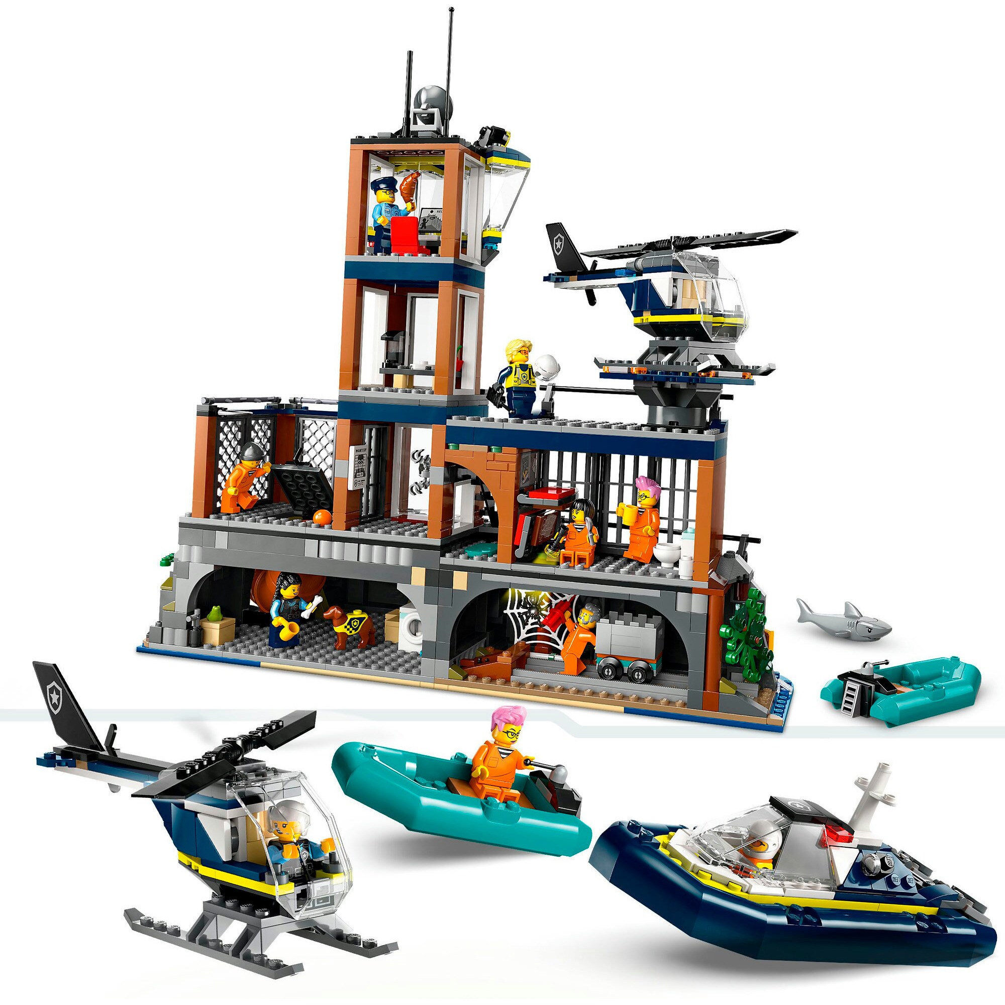 LEGO Konstruktionsspielzeug City Polizeistation auf der Gefängnisinsel