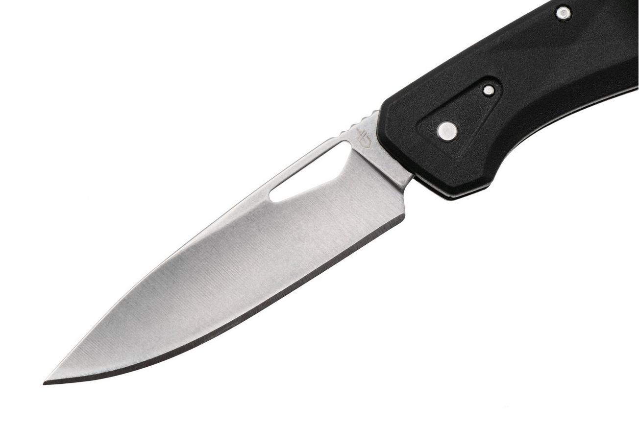 Gerber LST 1074516, Stonewashed 440A, Black Nylon zakmes