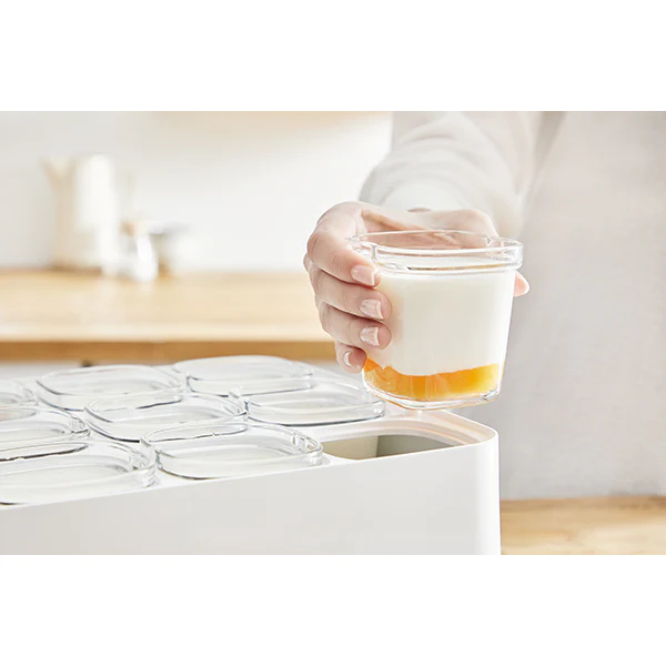 6 pots yaourt pour Multi-Délices couvercles blanc Seb