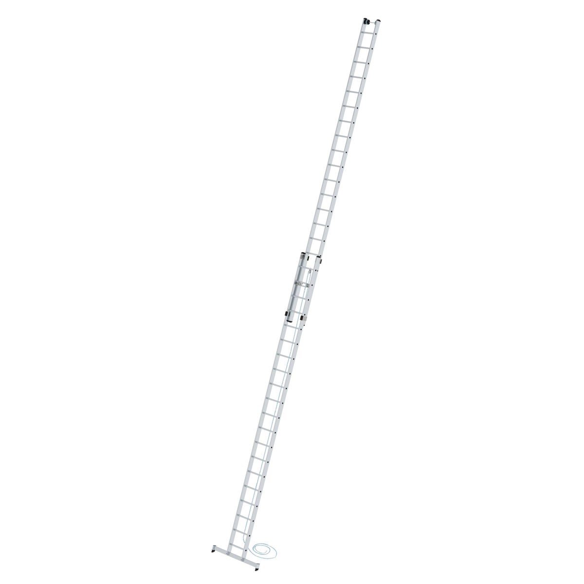 PROREGAL 2-delige sporttouwladder met dwarsbalk, 2 x 20 sporten