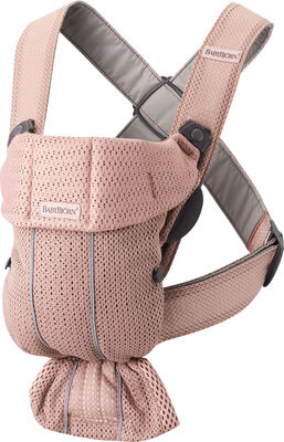 BabyBjörn Mini Bæresele 3D Mesh, Dusty Pink
