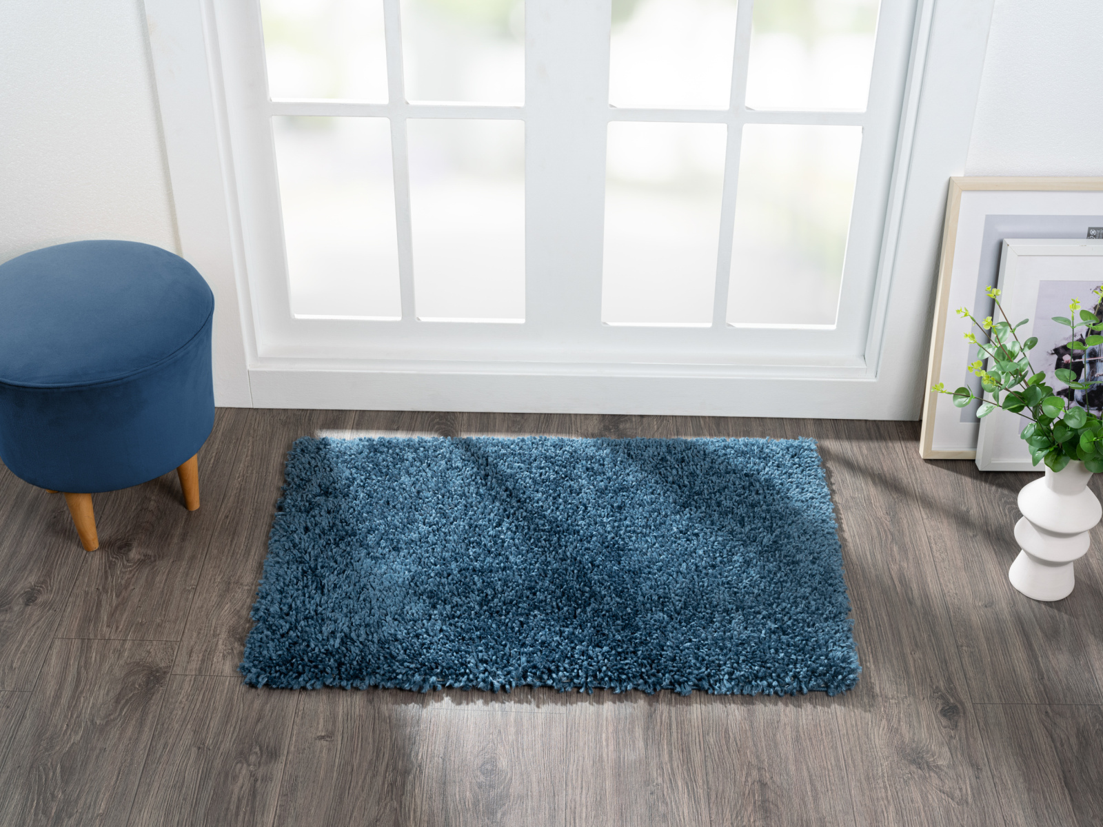 Teppich MY SHAGGY - dunkelblau - 60x90 cm