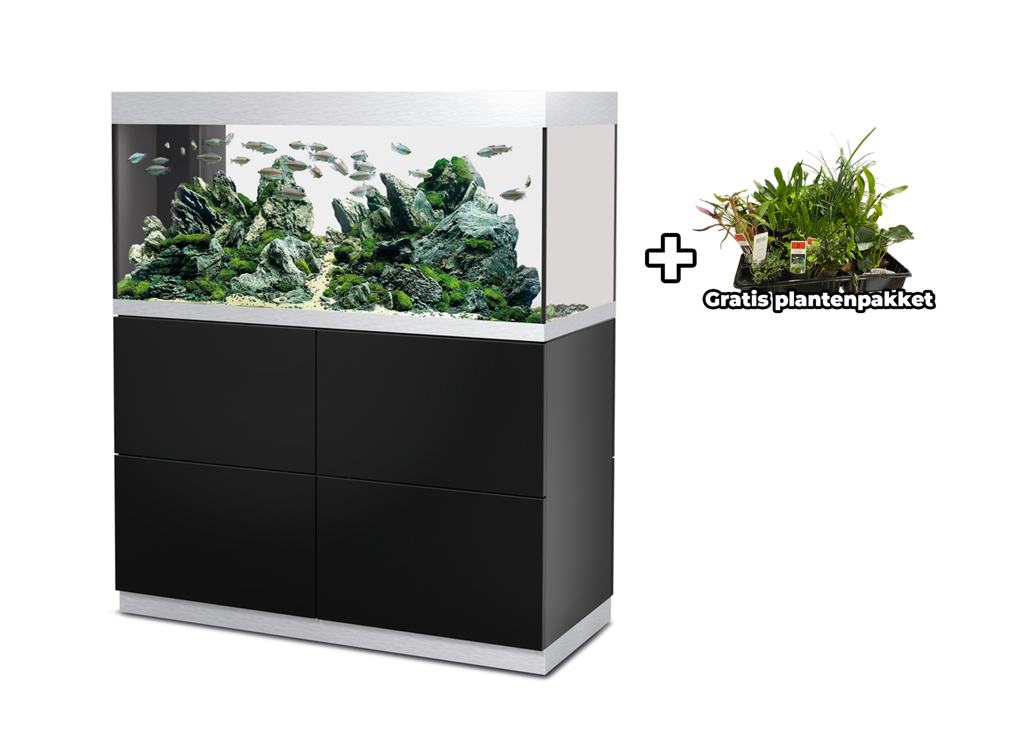 Oase HighLine 300 - Room Divider Aquarium Set Zwart