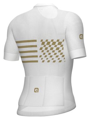 Maillot Manches Courtes Alé Play Blanc