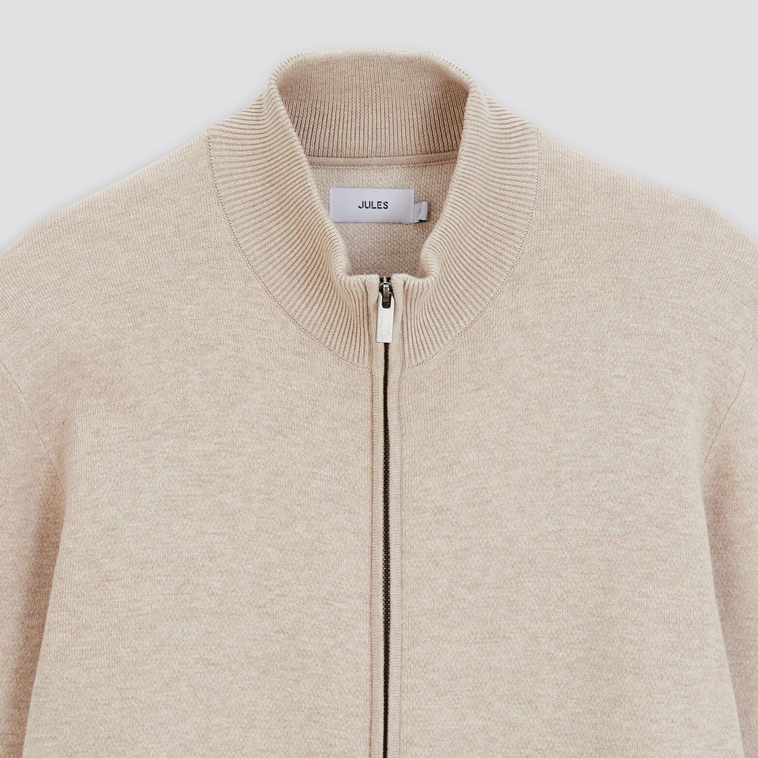 Gilet zippé Beige