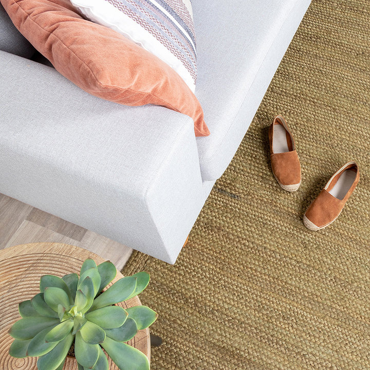 Jute vloerkleed - Fair Groen | 100% natuurlijk