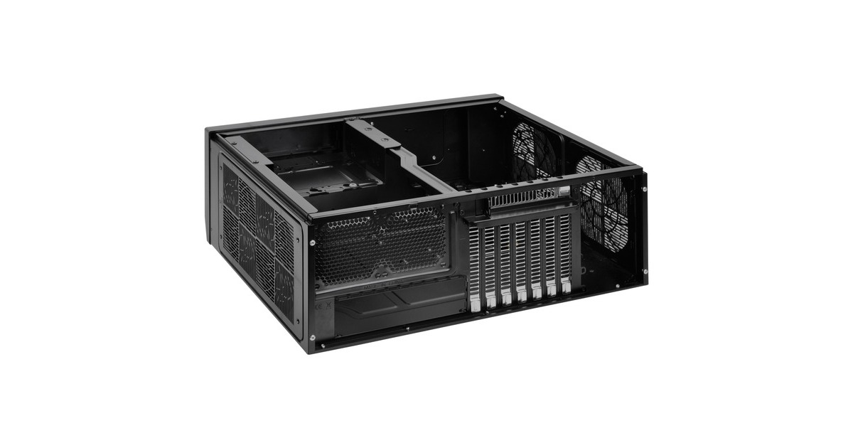 SilverStoneSST-GD09B-C HTPC behuizing  (Zwart | 1x USB-A | 1x USB-C)