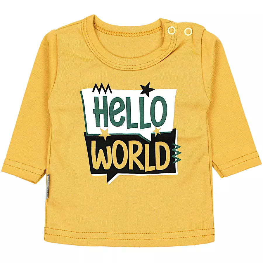 TupTam Baby Jungen Langarmshirt 5er Set schwarzgelb