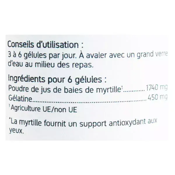 Nat & Form Original Myrtille Baie 200 gélules
