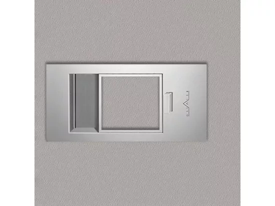 Bloc-porte Miro avec poignée Exclusive grise, H.204 x l.93 cm, aspect cuir argile