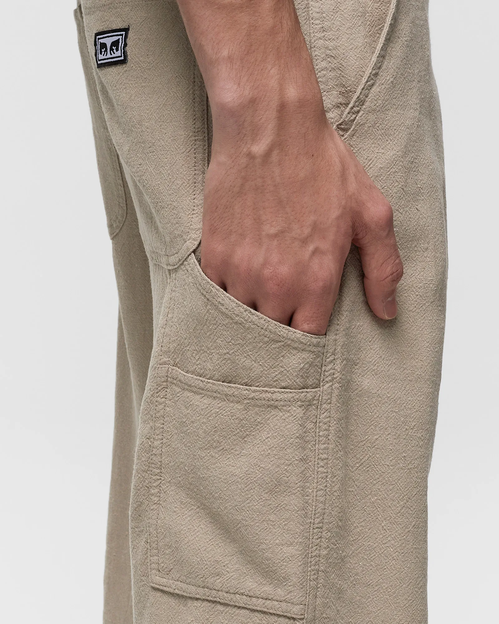 Obey Hardwork linen carpenter pant