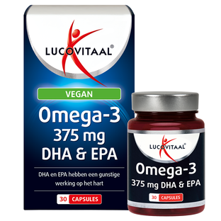 Lucovitaal Omega-3 Vegan 375mg DHA & EPA Capsules 30CP