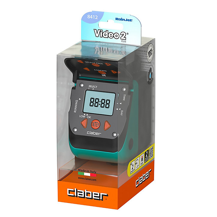 Programmateur d'arrosage Claber Vidéo 2 Plus