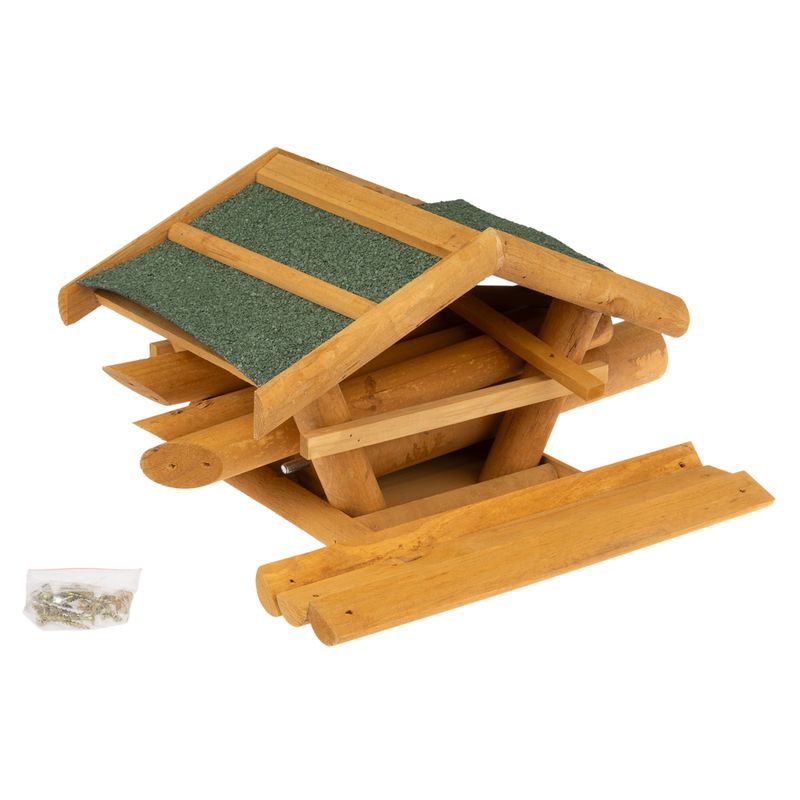 Cabane TIAKI avec support pour oiseaux sauvages