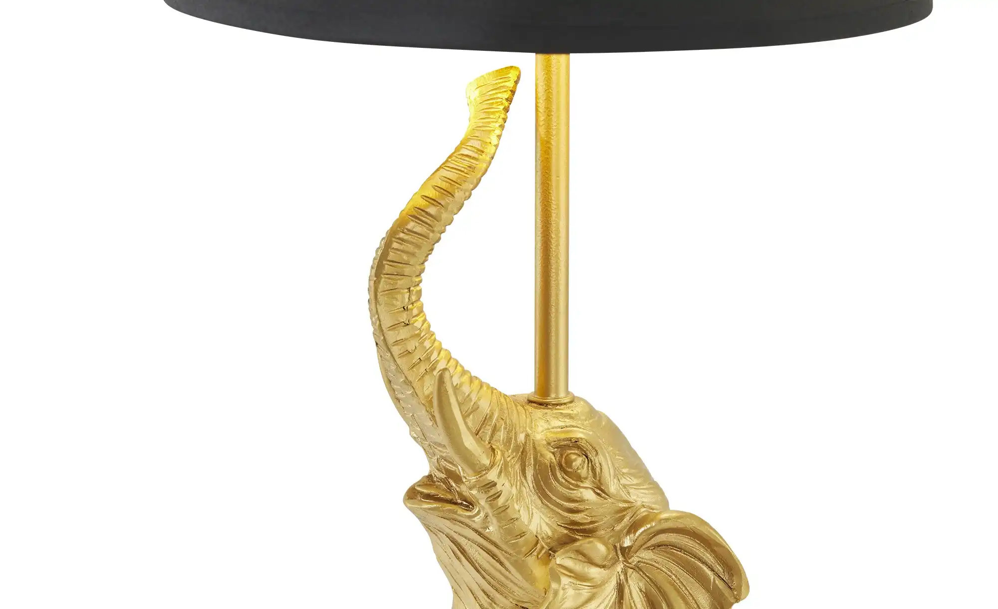 KHG Tischleuchte, 1-flammig, goldfarben `Elefant´